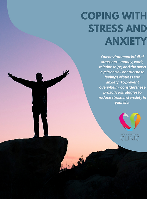 Mental health services are offered at VSC. Cope with Stress and Anxiety Resource